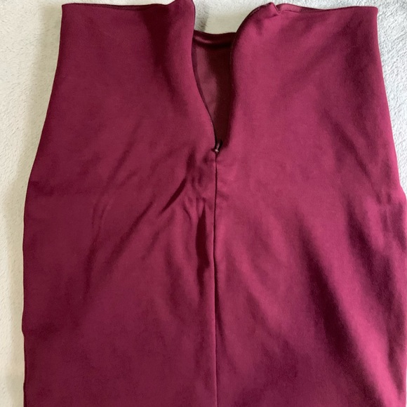 Burgundy two piece Lulus dress small - Picture 11 of 16